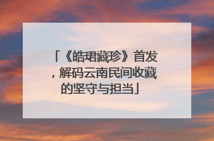 《皓珺藏珍》首发，解码云南民间收藏的坚守与担当