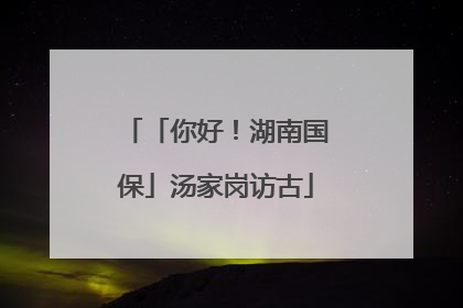 「你好！湖南国保」汤家岗访古