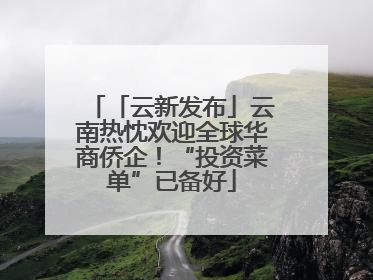 「云新发布」云南热忱欢迎全球华商侨企！“投资菜单”已备好