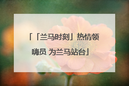 「兰马时刻」热情领嗨员 为兰马站台