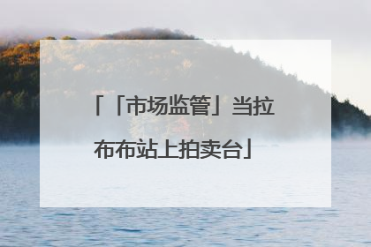 「市场监管」当拉布布站上拍卖台