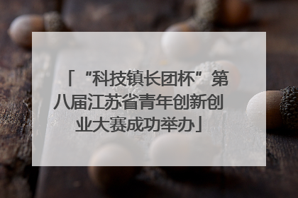 “科技镇长团杯”第八届江苏省青年创新创业大赛成功举办