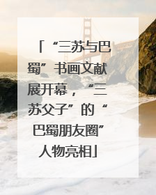 “三苏与巴蜀”书画文献展开幕，“三苏父子”的“巴蜀朋友圈”人物亮相