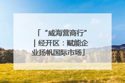 “威海营商行”｜经开区：赋能企业扬帆国际市场