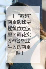 “苏超”南京队球星摇篮竟是这里？雨花实小9名毕业生入选南京队