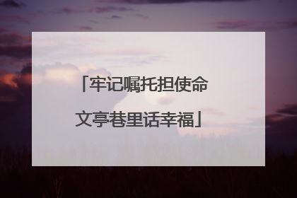 牢记嘱托担使命 文亭巷里话幸福