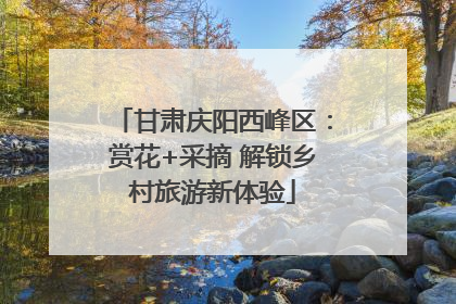甘肃庆阳西峰区：赏花+采摘 解锁乡村旅游新体验