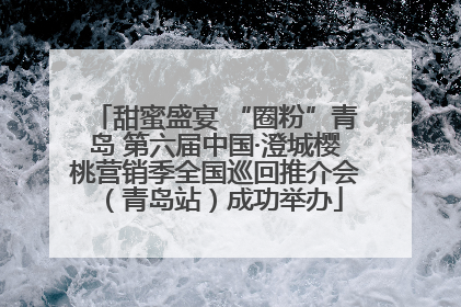甜蜜盛宴 “圈粉”青岛 第六届中国·澄城樱桃营销季全国巡回推介会（青岛站）成功举办
