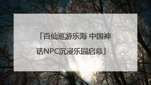 百仙巡游乐海 中国神话NPC沉浸乐园启幕