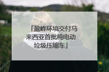 盈峰环境交付马来西亚首批纯电动垃圾压缩车