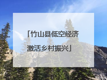 竹山县低空经济激活乡村振兴