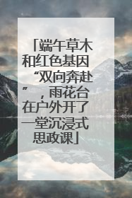 端午草木和红色基因“双向奔赴”，雨花台在户外开了一堂沉浸式思政课