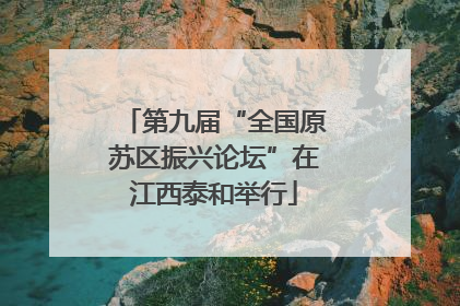 第九届“全国原苏区振兴论坛”在江西泰和举行