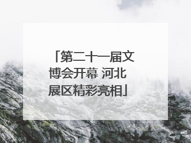 第二十一届文博会开幕 河北展区精彩亮相