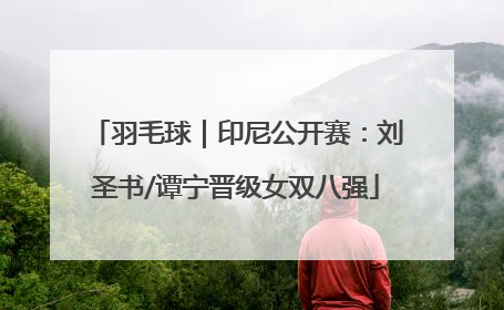 羽毛球｜印尼公开赛：刘圣书/谭宁晋级女双八强