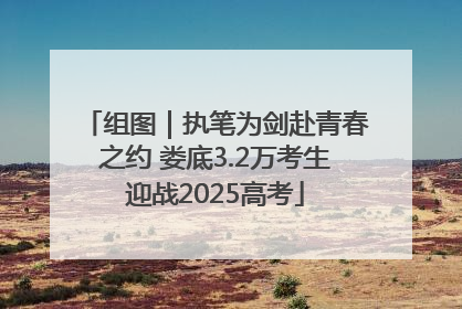 组图｜执笔为剑赴青春之约 娄底3.2万考生迎战2025高考