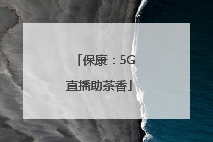 保康：5G直播助茶香