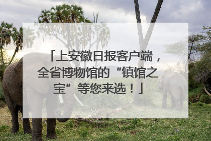 上安徽日报客户端，全省博物馆的“镇馆之宝”等您来选！