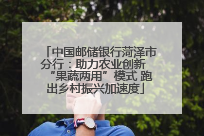 中国邮储银行菏泽市分行：助力农业创新 “果蔬两用”模式 跑出乡村振兴加速度