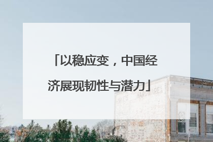 以稳应变，中国经济展现韧性与潜力