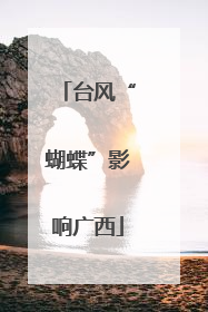 台风“蝴蝶”影响广西