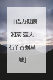 借力健康湘菜 壶天石羊香飘星城