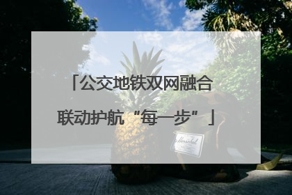 公交地铁双网融合 联动护航“每一步”