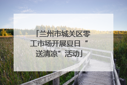 兰州市城关区零工市场开展夏日“送清凉”活动