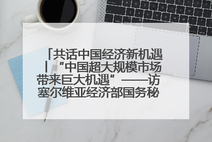 共话中国经济新机遇丨“中国超大规模市场带来巨大机遇”——访塞尔维亚经济部国务秘书尼科利奇