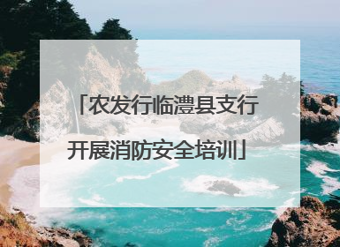 农发行临澧县支行开展消防安全培训