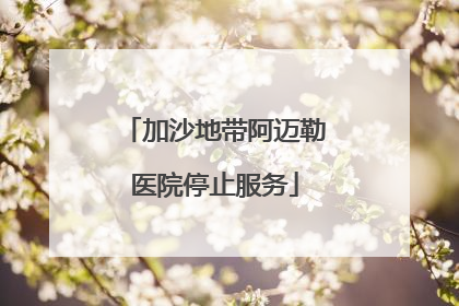 加沙地带阿迈勒医院停止服务