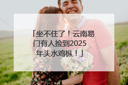 坐不住了！云南易门有人捡到2025年头水鸡枞！