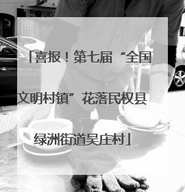 喜报！第七届“全国文明村镇”花落民权县绿洲街道吴庄村