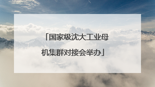 国家级沈大工业母机集群对接会举办