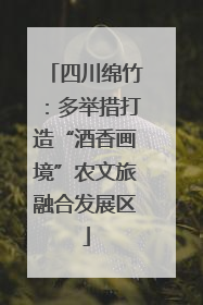 四川绵竹：多举措打造“酒香画境”农文旅融合发展区