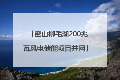 密山柳毛湖200兆瓦风电储能项目并网