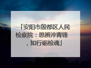 安阳市殷都区人民检察院：思辨淬青锋，知行砺检魂