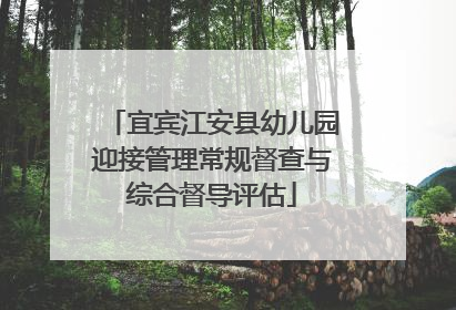 宜宾江安县幼儿园迎接管理常规督查与综合督导评估