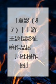 夏影（87）｜上游主题摄影征稿作品展——周社根作品