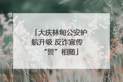 大庆林甸公安护航升级 反诈宣传“警”相随