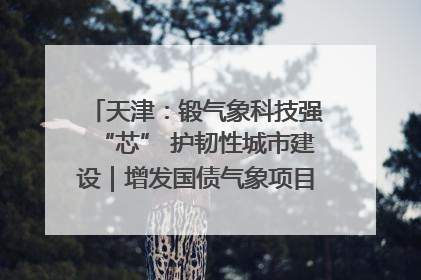 天津：锻气象科技强“芯” 护韧性城市建设｜增发国债气象项目落地见效系列报道