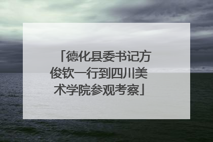德化县委书记方俊钦一行到四川美术学院参观考察