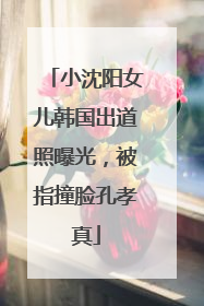 小沈阳女儿韩国出道照曝光，被指撞脸孔孝真