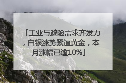 工业与避险需求齐发力，白银涨势紧逼黄金，本月涨幅已逾10%