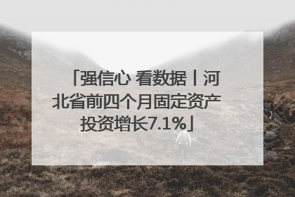 强信心 看数据丨河北省前四个月固定资产投资增长7.1%