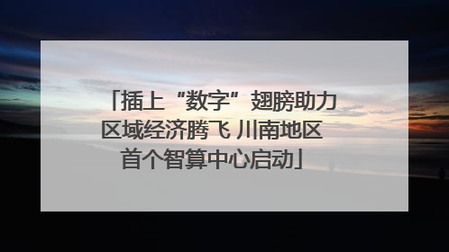 插上“数字”翅膀助力区域经济腾飞 川南地区首个智算中心启动