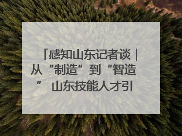 感知山东记者谈｜从“制造”到“智造” 山东技能人才引领产业升级