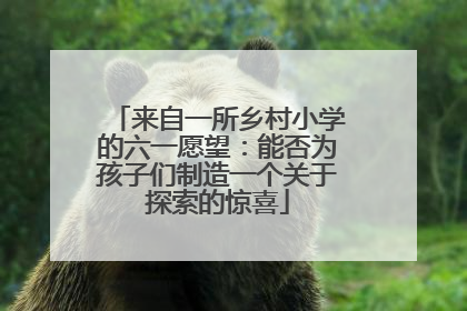 来自一所乡村小学的六一愿望：能否为孩子们制造一个关于探索的惊喜