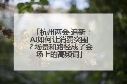 杭州两会·追新：AI如何让消费突围？场景和路径成了会场上的高频词