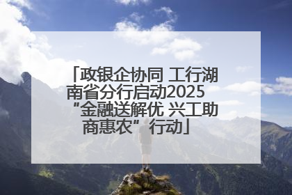 政银企协同 工行湖南省分行启动2025“金融送解优 兴工助商惠农”行动